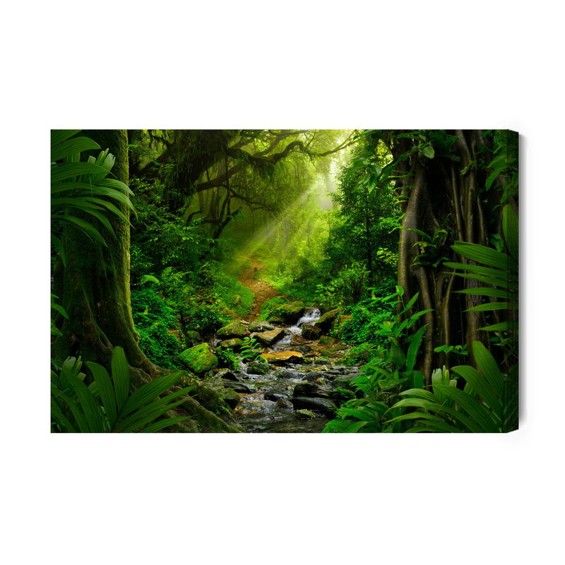 Ljuddämpande tavla - 3d rainforest