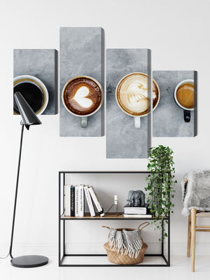 Ljuddämpande tavla - Cups with coffee