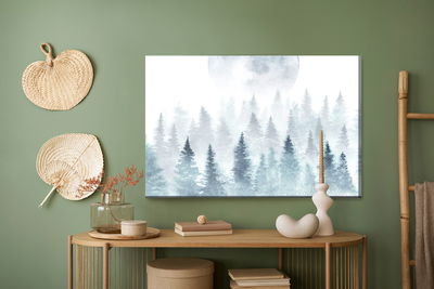 Ljuddämpande tavla - The moon over the misty