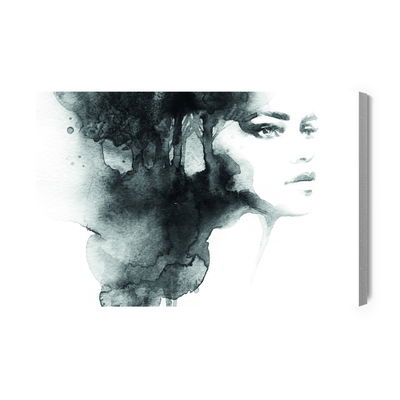 Ljuddämpande tavla - Black and white portrait