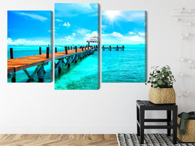 Ljuddämpande tavla - Sunny landscape