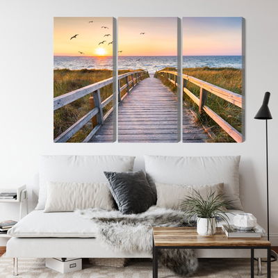 Ljuddämpande tavla - North sea pier 3d