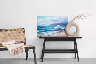 Ljuddämpande tavla - Tropical sea and beach