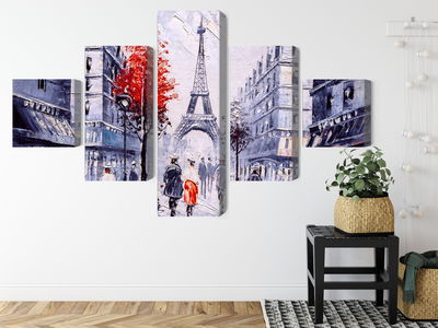 Ljuddämpande tavla - The view of the Paris street