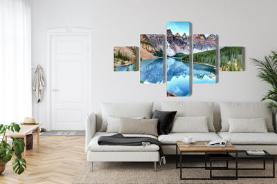 Ljuddämpande tavla - Moraine Lake in banff