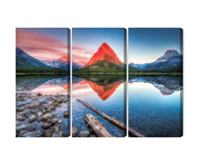 Ljuddämpande tavla - Swiftcurrent lake in the Usa