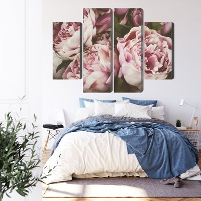 Ljuddämpande tavla - Delicate vintage peony