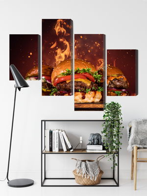 Ljuddämpande tavla - Tasty burgers