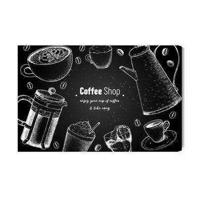 Ljuddämpande tavla - Coffee pots