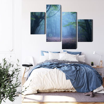 Ljuddämpande tavla - Hazy 3d forest landscape