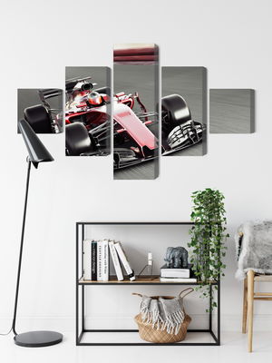 Ljuddämpande tavla - Formula 1 car on the track