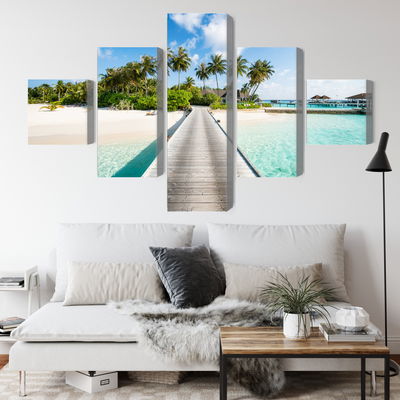 Ljuddämpande tavla - View of the tropical island