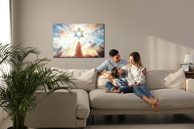 Ljuddämpande tavla - Star of david