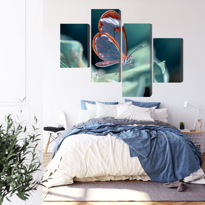 Ljuddämpande tavla - Glass-winged butterfly close