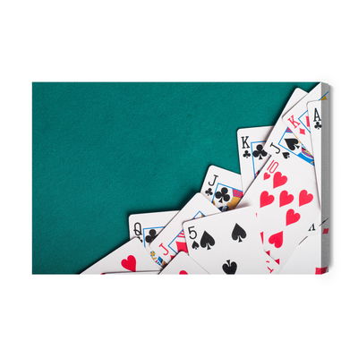 Ljuddämpande tavla - A scattered deck of cards