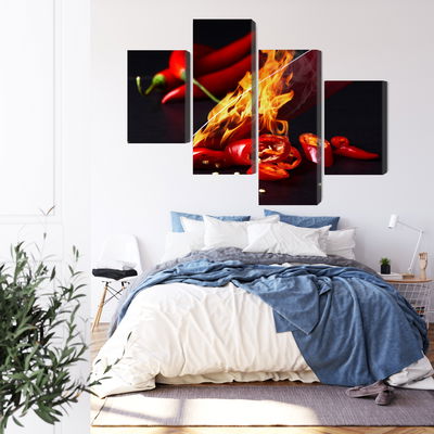 Ljuddämpande tavla - Burning knife