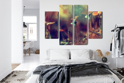 Ljuddämpande tavla - Delicate plants on a macro