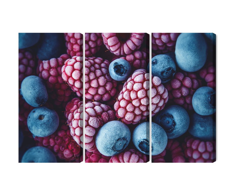 Ljuddämpande tavla - Frozen blueberries