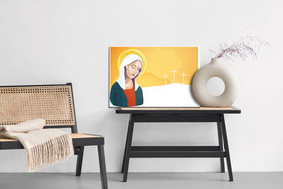 Ljuddämpande tavla - Portrait of the blessed