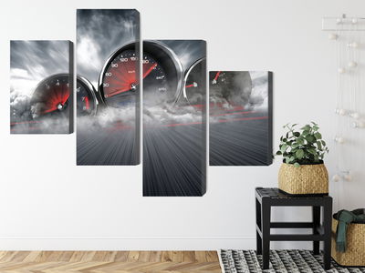 Ljuddämpande tavla - High speed car counters