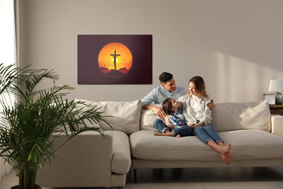 Ljuddämpande tavla - Crucifixion of jesus christ