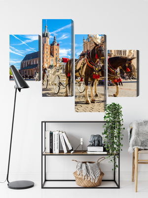 Ljuddämpande tavla - Horse carriages