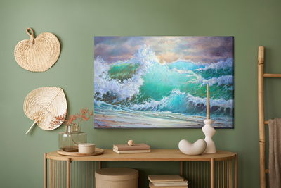 Ljuddämpande tavla - Waves on the seashore