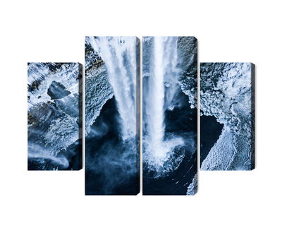 Ljuddämpande tavla - Winter waterfall