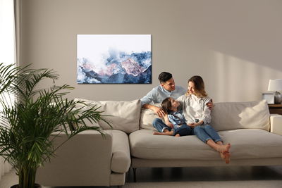 Ljuddämpande tavla - Abstract mountain ranges