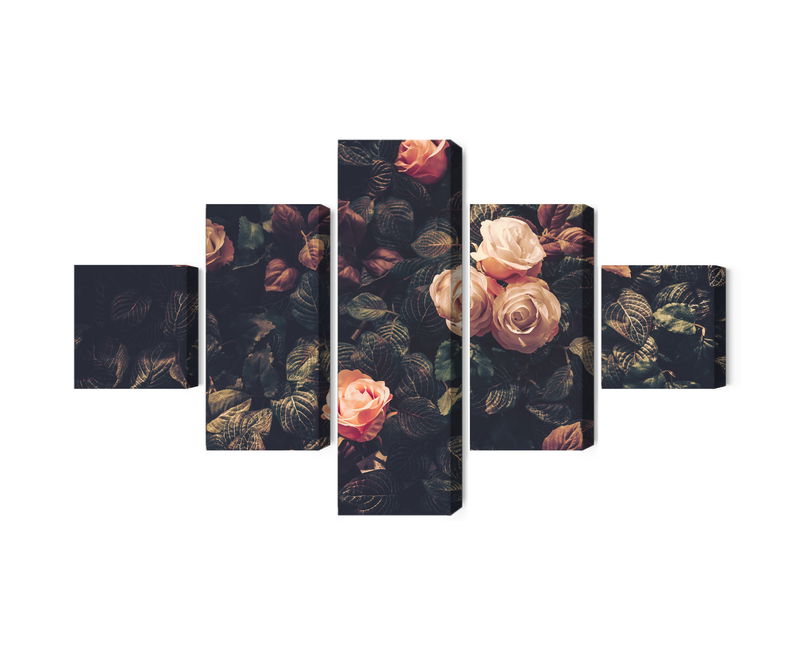 Ljuddämpande tavla - Pastel roses in vintage style