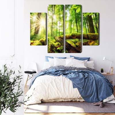 Ljuddämpande tavla - Rays of the sun in the 3d