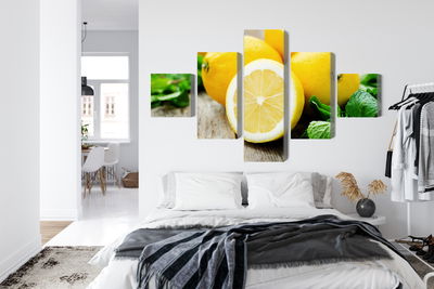 Ljuddämpande tavla - Lemon with mint