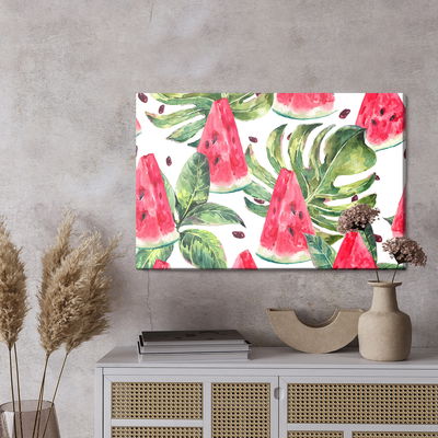 Ljuddämpande tavla - Watermelon with tropical