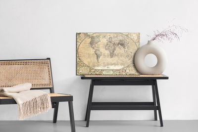 Ljuddämpande tavla - Vintage world map