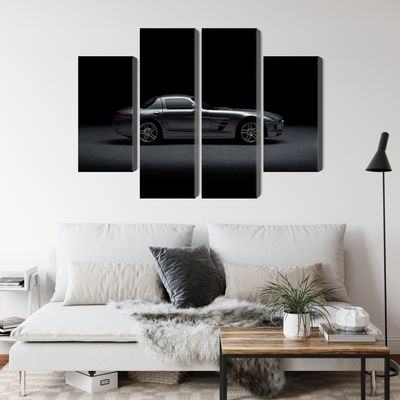 Ljuddämpande tavla - Sports car on a dark