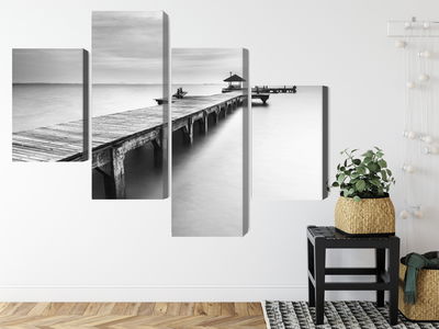 Ljuddämpande tavla - Wooden pier