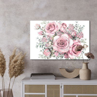 Ljuddämpande tavla - Flowers and rose buds