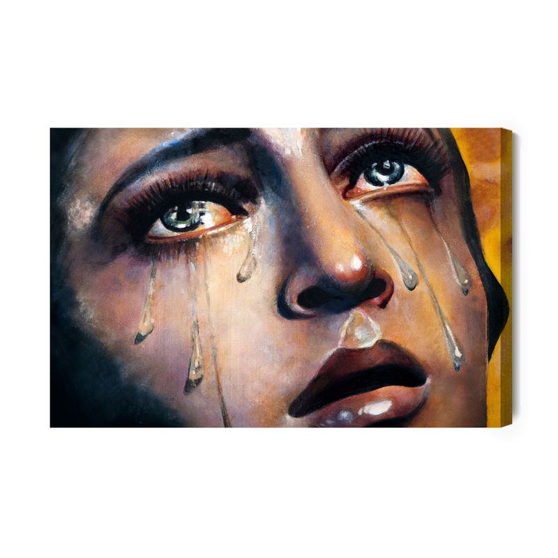 Ljuddämpande tavla - A woman in tears