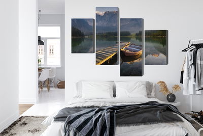 Ljuddämpande tavla - Wooden bridge over