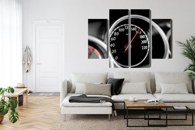 Ljuddämpande tavla - Car speedometer