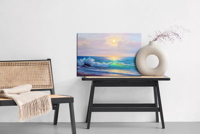 Ljuddämpande tavla - Sunny morning at the seaside