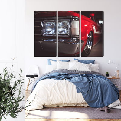 Ljuddämpande tavla - Headlight on an old car