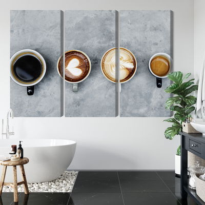 Ljuddämpande tavla - Cups with coffee
