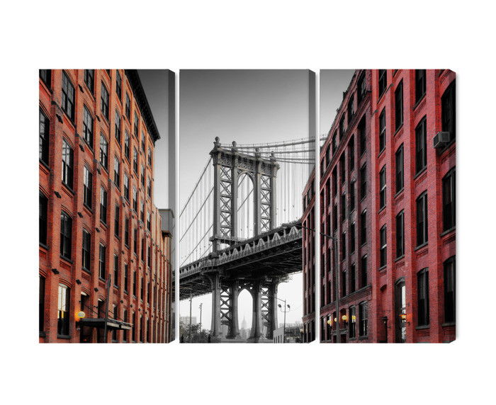 Ljuddämpande tavla - Manhattan bridge view