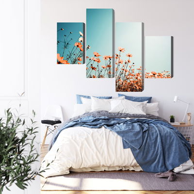 Ljuddämpande tavla - Field flowers in the sun