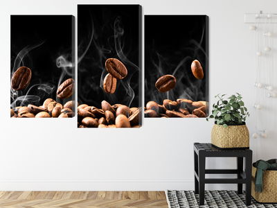 Ljuddämpande tavla - Hot coffee beans