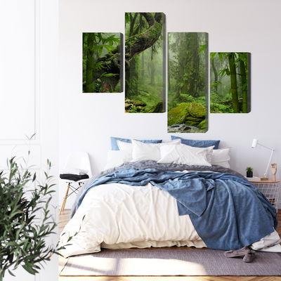 Ljuddämpande tavla - The green of the rain forest