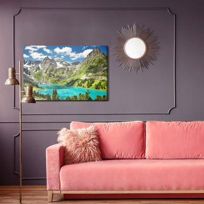 Ljuddämpande tavla - Of the lake in the mountains