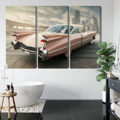 Ljuddämpande tavla - Vintage style car