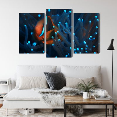Ljuddämpande tavla - Clownfish in a 3d anemone